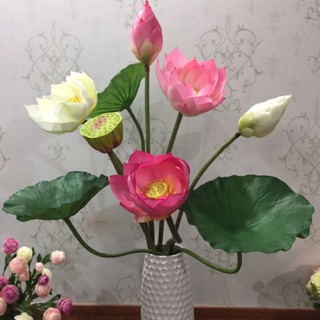 Hoa sen lụa siêu cao cấp(Ảnh thật)