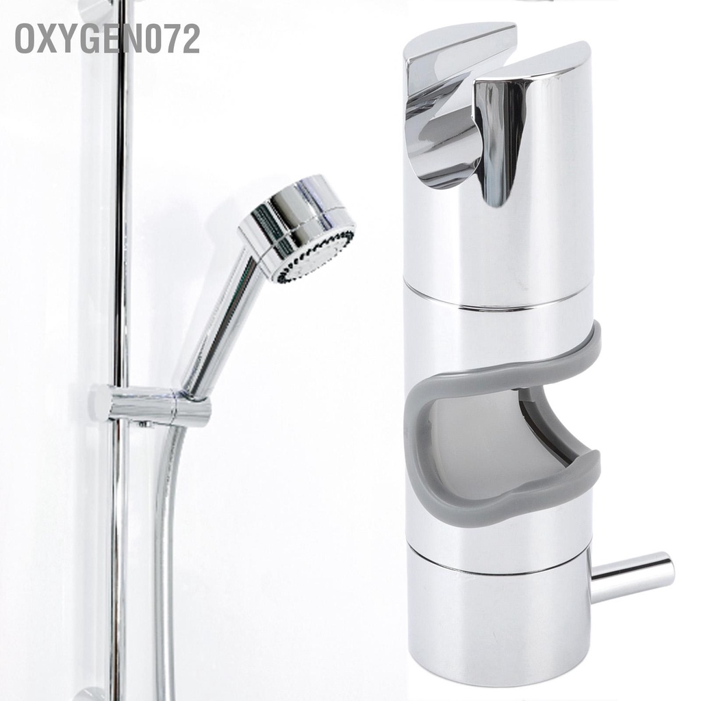 Oxygen072 Giá đỡ đầu vòi hoa sen ABS Chromeplate có thể điều chỉnh chống trượt thanh ray cho phòng tắm