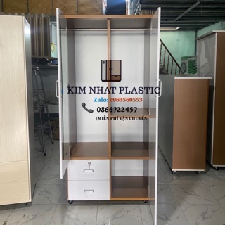 Tủ quần áo 2 cửa siêu đẹp freeship tphcm