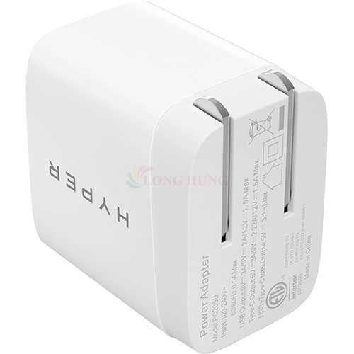 Cốc sạc HyperJuice 20W Charger 1USB 1Type-C HJ205/HJ205EU - Hàng chính hãng