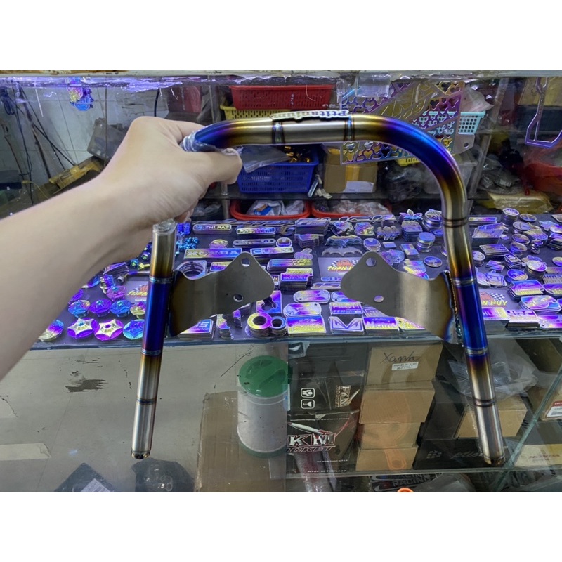 Cảng titan gắn xe số honda yamaha wave alpha rs rsx a blade 2017 dream sirius