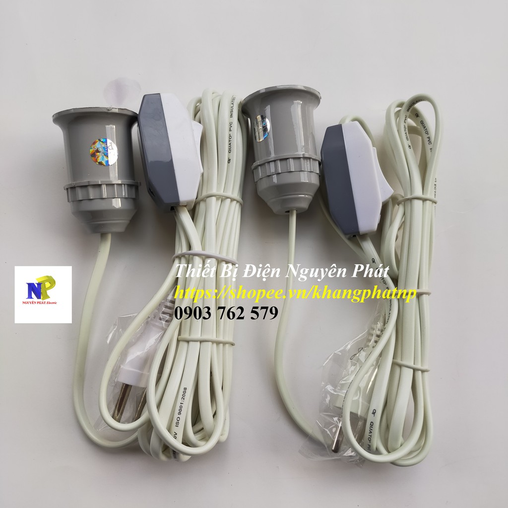 Đuôi Đèn Liền Dây Có Công Tắc 3m, 5m Cao Cấp