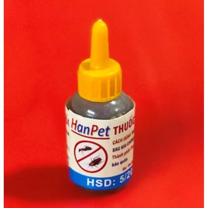 Hanpet.GV- Thuốc diệt kiến sinh học (chai vàng 10ml) dẫn dụ kiến tốt hơn kiến bu nhiều hơn nên diệt kiến hiệu quả hơn