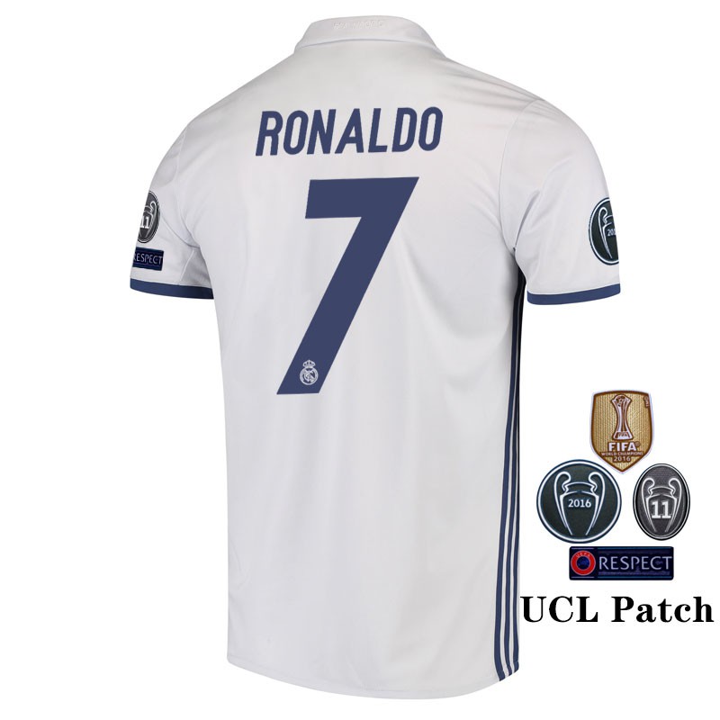 Áo Thun Bóng Đá NP2 16 / 17 Real Madrid Số 7 Ronaldo PN2