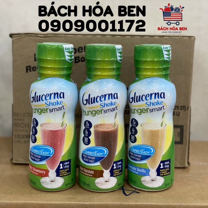 Sữa Glucerna shake 237ml lốc 6 chai