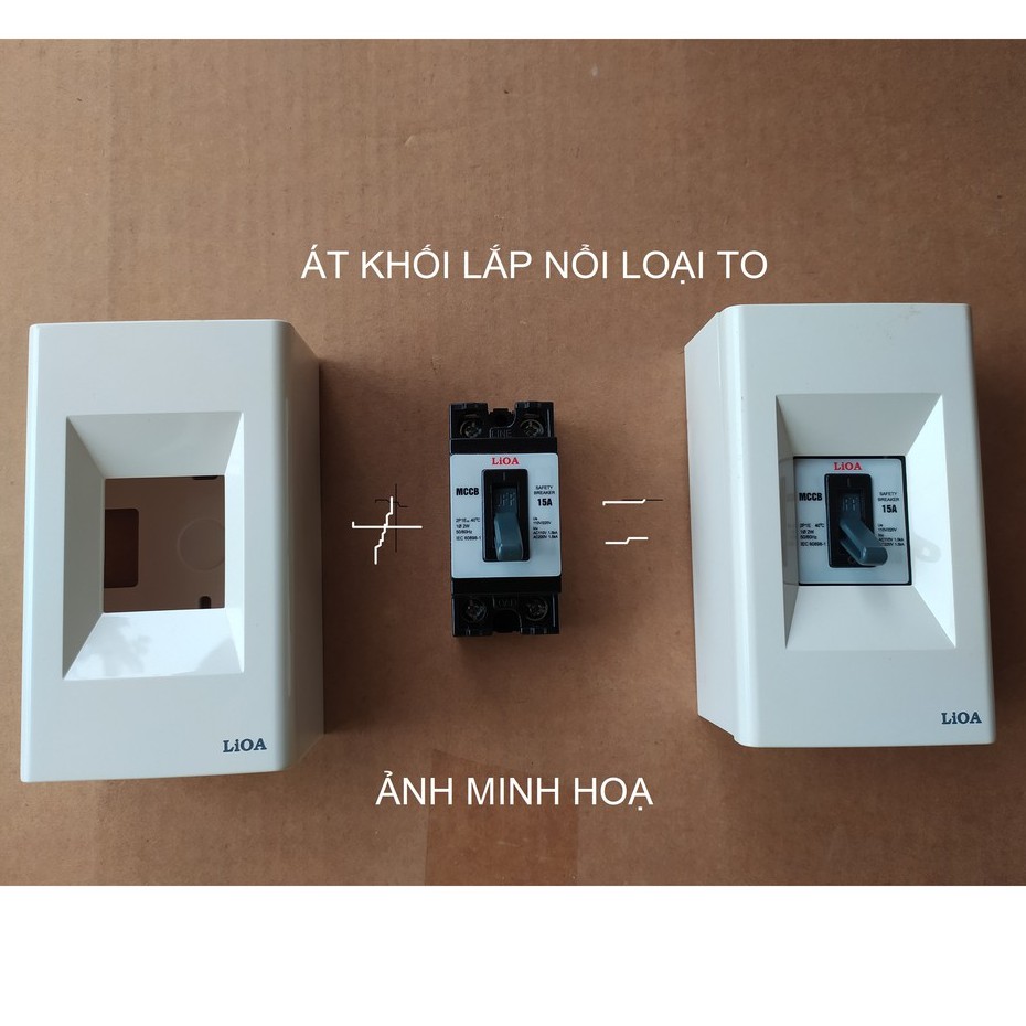 HỘP ATTOMAT LiOA LẮP (NỔI - CHÌM)) DÙNG CHO ÁT KHỐI