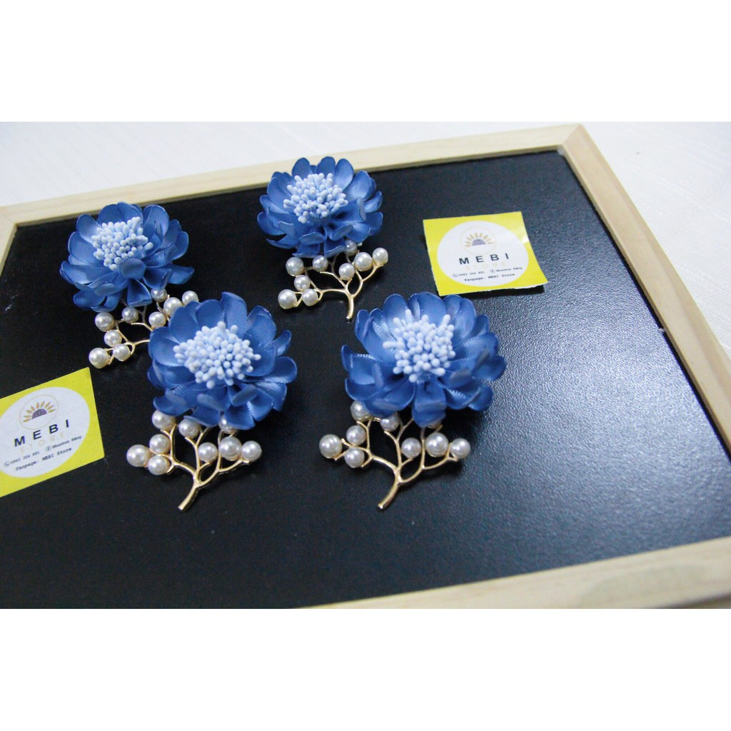 Hoa cài áo hoa cúc handmade nhỏ xinh mix cành trai cao cấp (Ảnh thật )