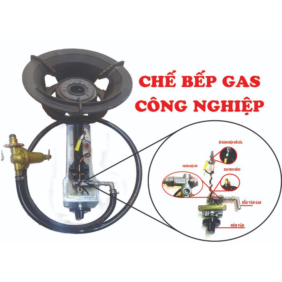 Combo 5 bộ chế bếp gas công nghiệp (Loại tốt) Cao Cấp