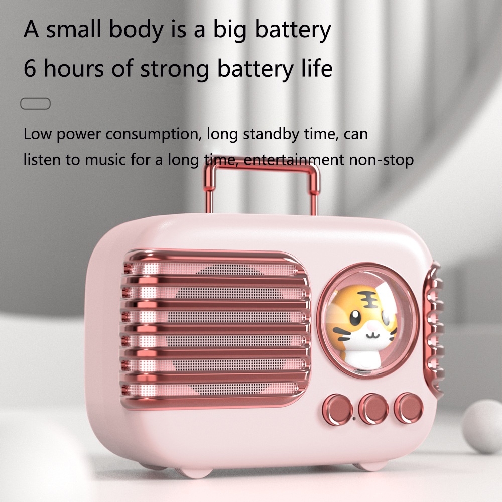 Loa Bluetooth Không Dây Nhỏ Gọn Hình Thú Cưng Nhiều Màu Dễ Thương