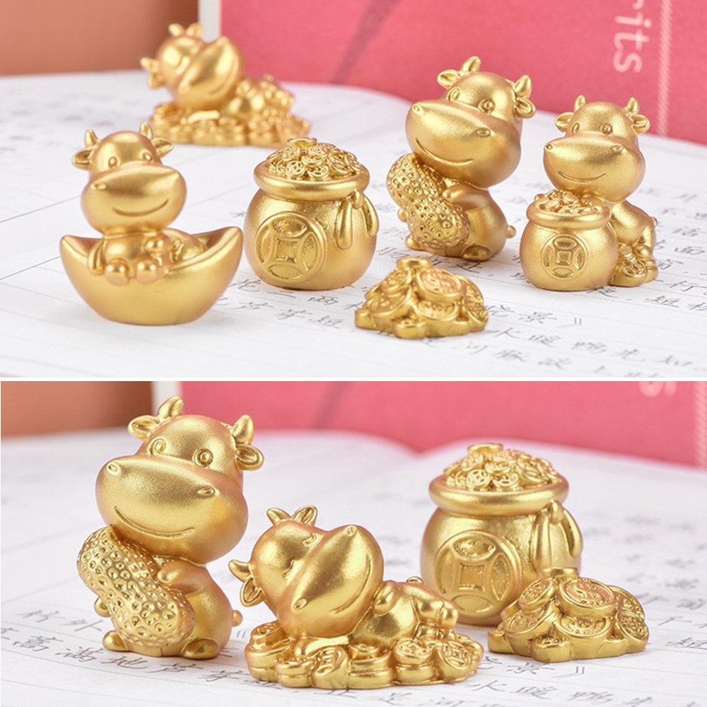Mô Hình Bò Sữa Xinh Xắn Dùng Để Trang Trí