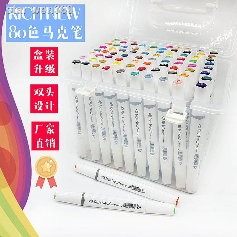 Ngôi Sao ⊕✁Bộ Bút Lông Màu Nước Hai Đầu 80 Màu Sắc Dành Cho Học Sinh Tiểu Học