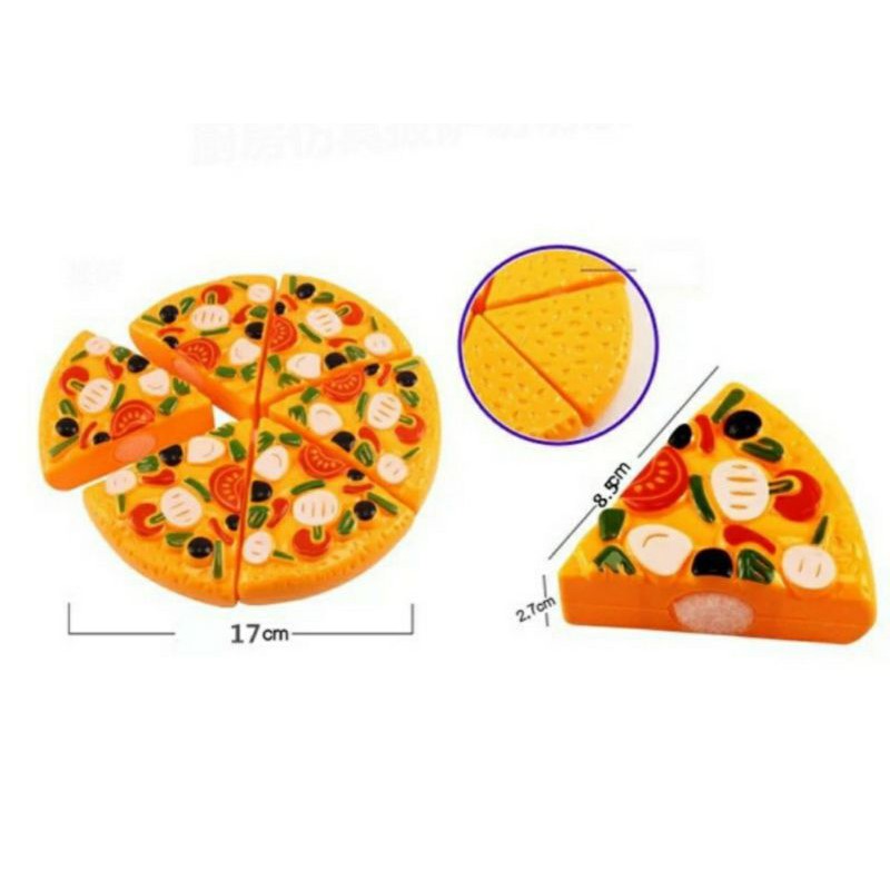 Bộ đồ chơi bánh Pizza DÀY ĐẸP 9 chi tiết