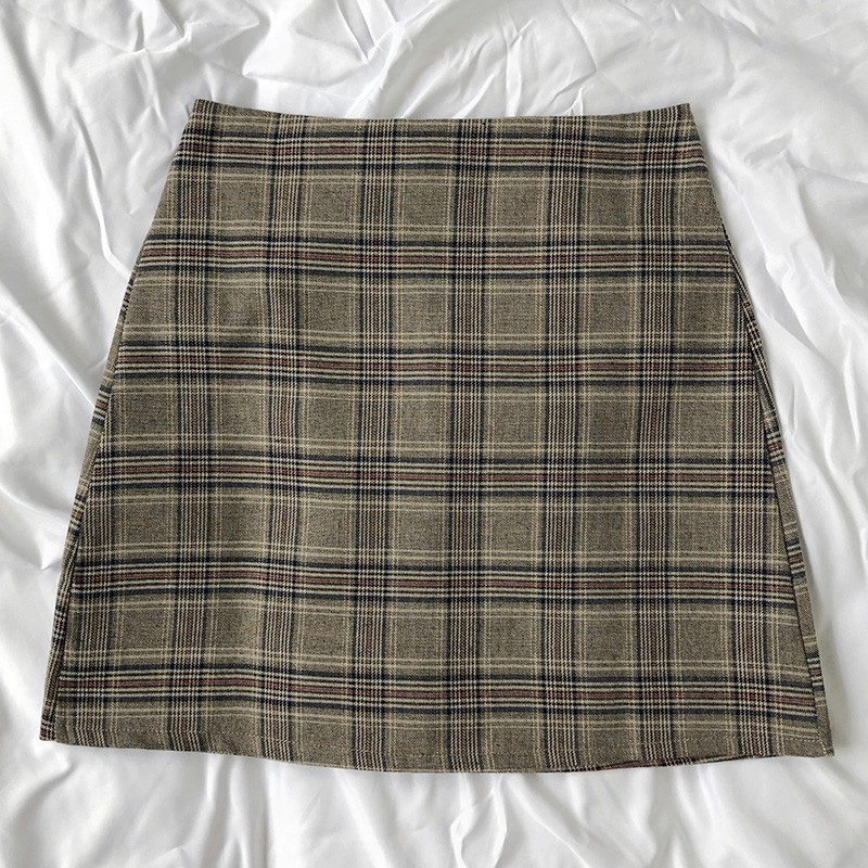 Bộ Áo Khoác Blazer + Áo Hai Dây Dệt Kim + Chân Váy Ca Rô Xinh Xắn Dành Cho Nữ | BigBuy360 - bigbuy360.vn