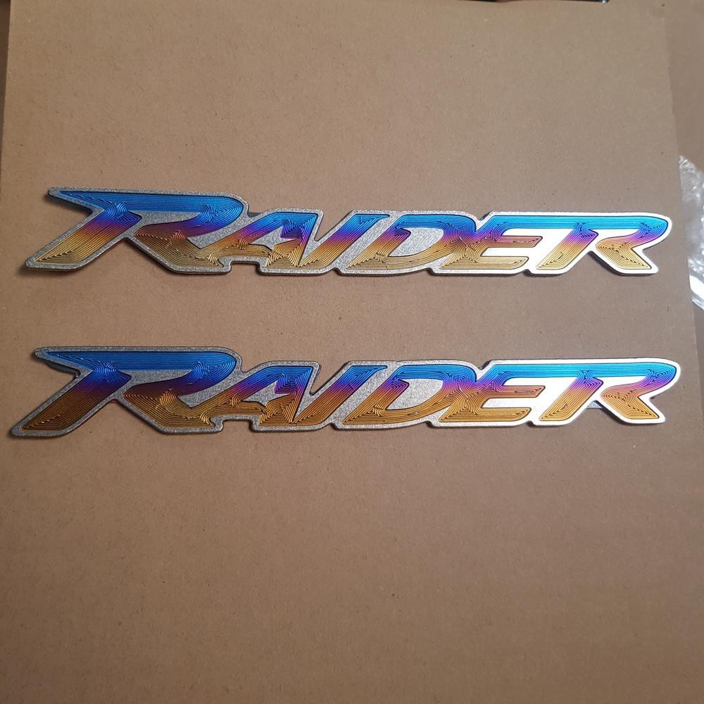 [GIÁ GỐC]  TEM DÁN XE MÁY CẶP CHỮ RAIDER TITAN ĐỘC ĐÁO TRANG TRÍ XE MÁY