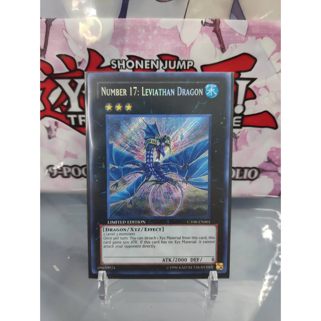 [ Dưa Hấu Yugioh ] Lá bài thẻ bài Number 17 Leviathan Dragon - Secret Rare - Tặng bọc bài nhựa bảo quản