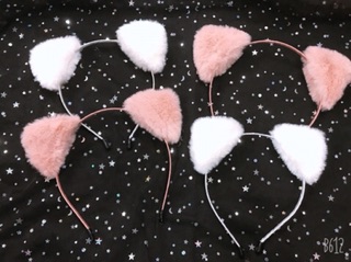 Bờm tai mèo bông 🌈💕🍭