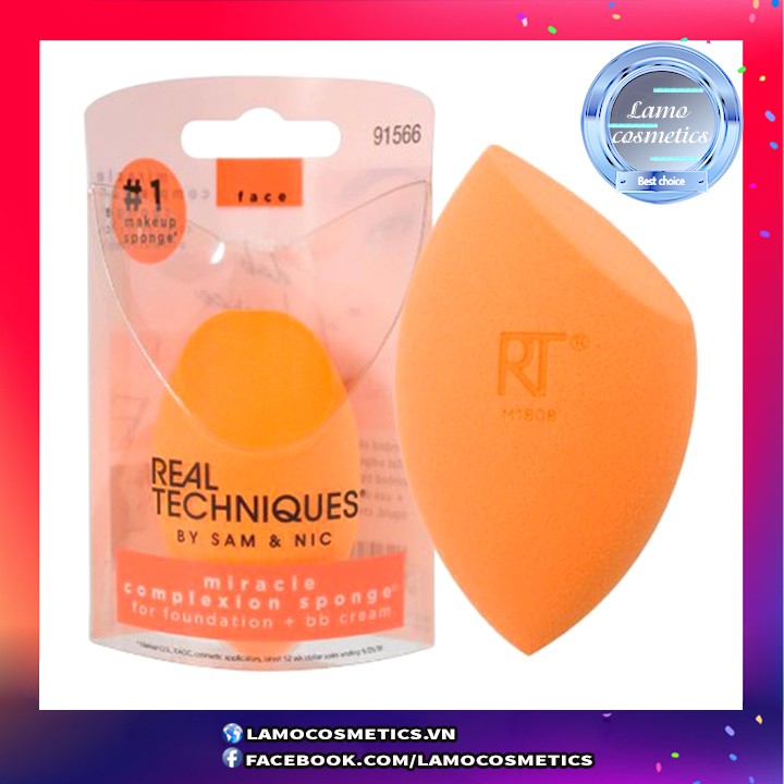 Mút Tán Kem Nền Real Techniques Miracle Complexion Sponge Chính Hãng 100%