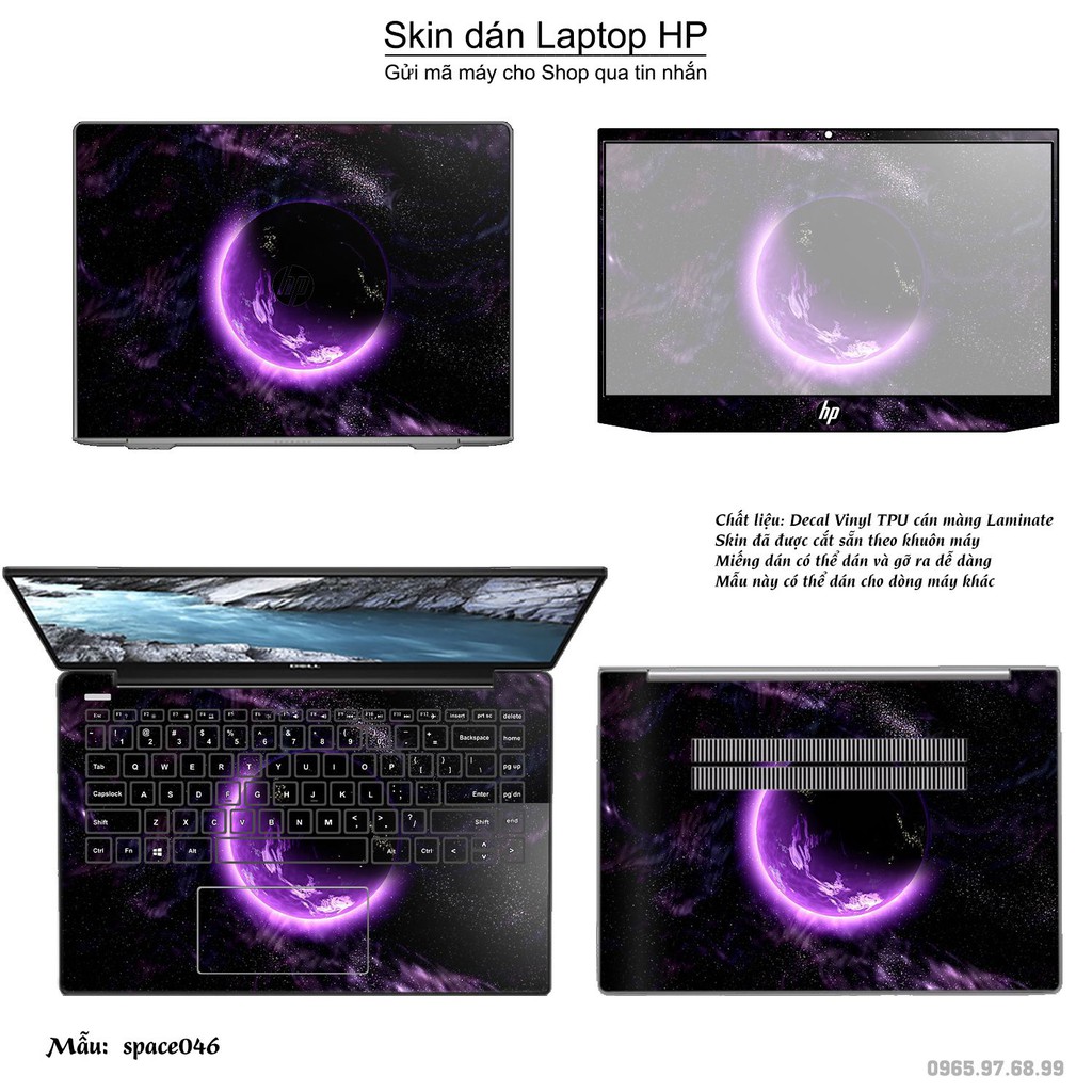 Skin dán Laptop HP in hình không gian _nhiều mẫu 8 (inbox mã máy cho Shop)