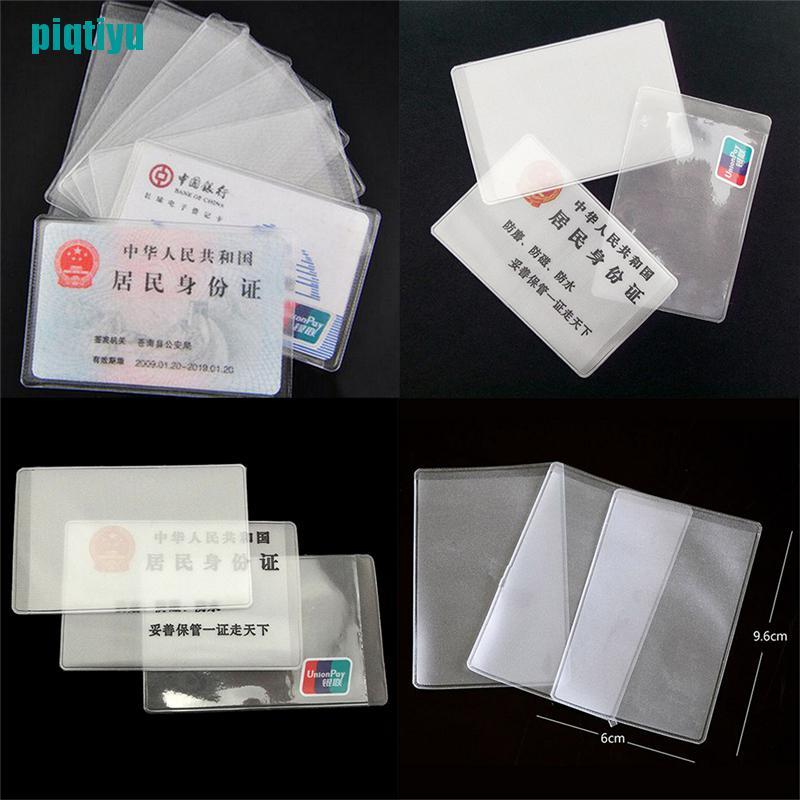 ❉Bộ 10 Bao Đựng Thẻ Tín Dụng Bằng Nhựa PVC Trong Suốt