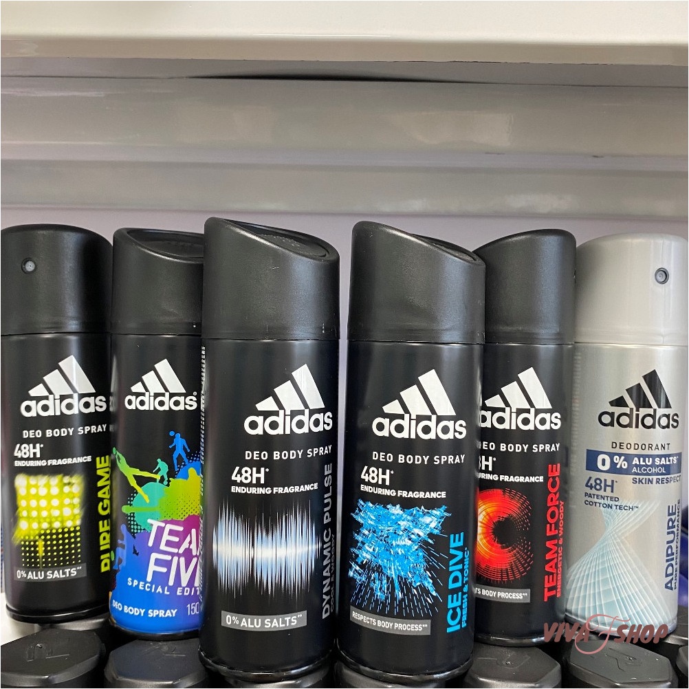 Xịt khử mùi nam khử mùi hôi nách Adidas Neo Body Spray 150mlTeam Force/Ice Dive/Adipure EU| Sịt nách nam Ad