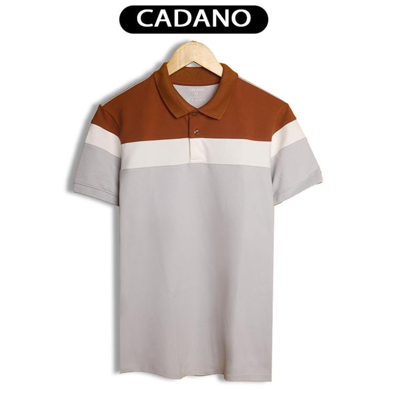 Áo thun polo nam, áo phông có cổ phối màu trẻ trung, chất liệu cotton cá sấu CAD010 💯