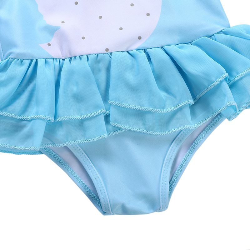 Bộ đồ bơi 1 mảnh họa tiết thiên nga dành cho bé gái