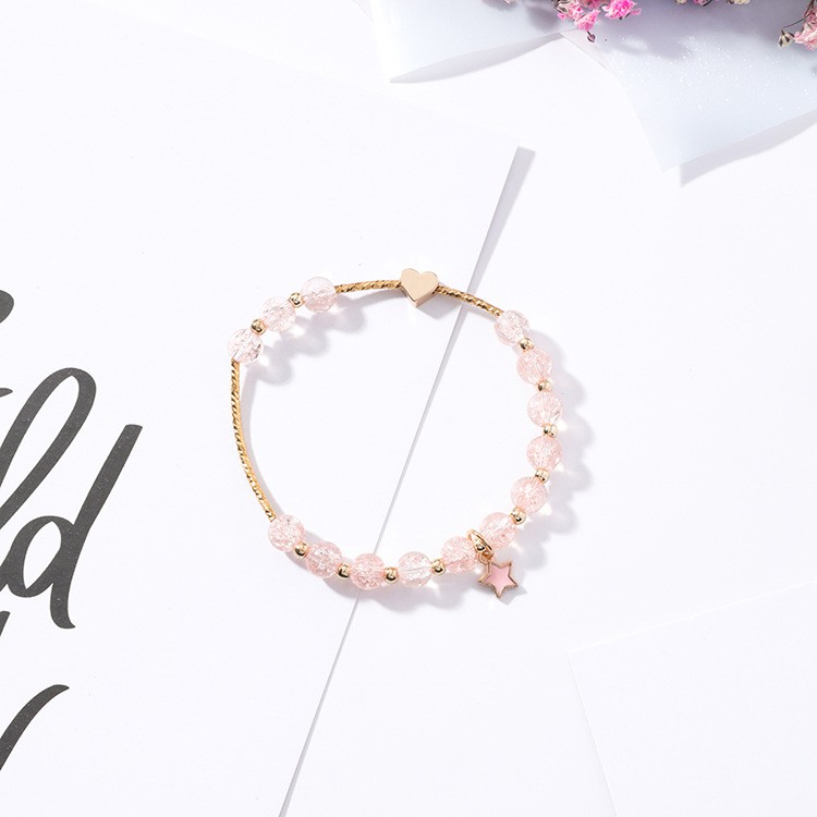 XiaoboACC Vòng Tay Đính Đá Mặt Hình Ngôi Sao Xinh Xắn Dành Cho Nữ | BigBuy360 - bigbuy360.vn