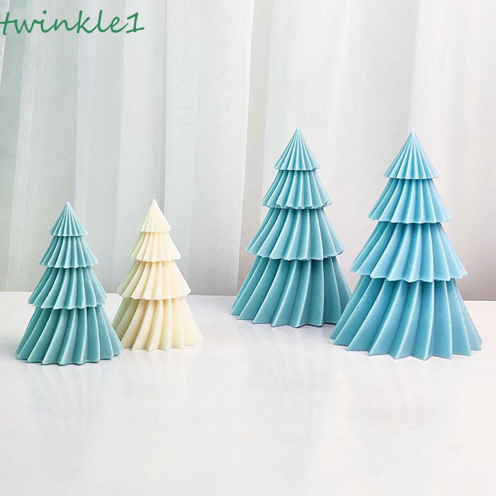 Khuôn Làm Nến Hình Cây Thông Giáng Sinh 3D Bằng Silicone