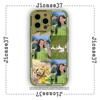 Ốp lưng iphone và samsung xiaomi oppo cạnh vuông Jicase Wonyoung IVE Kpop 