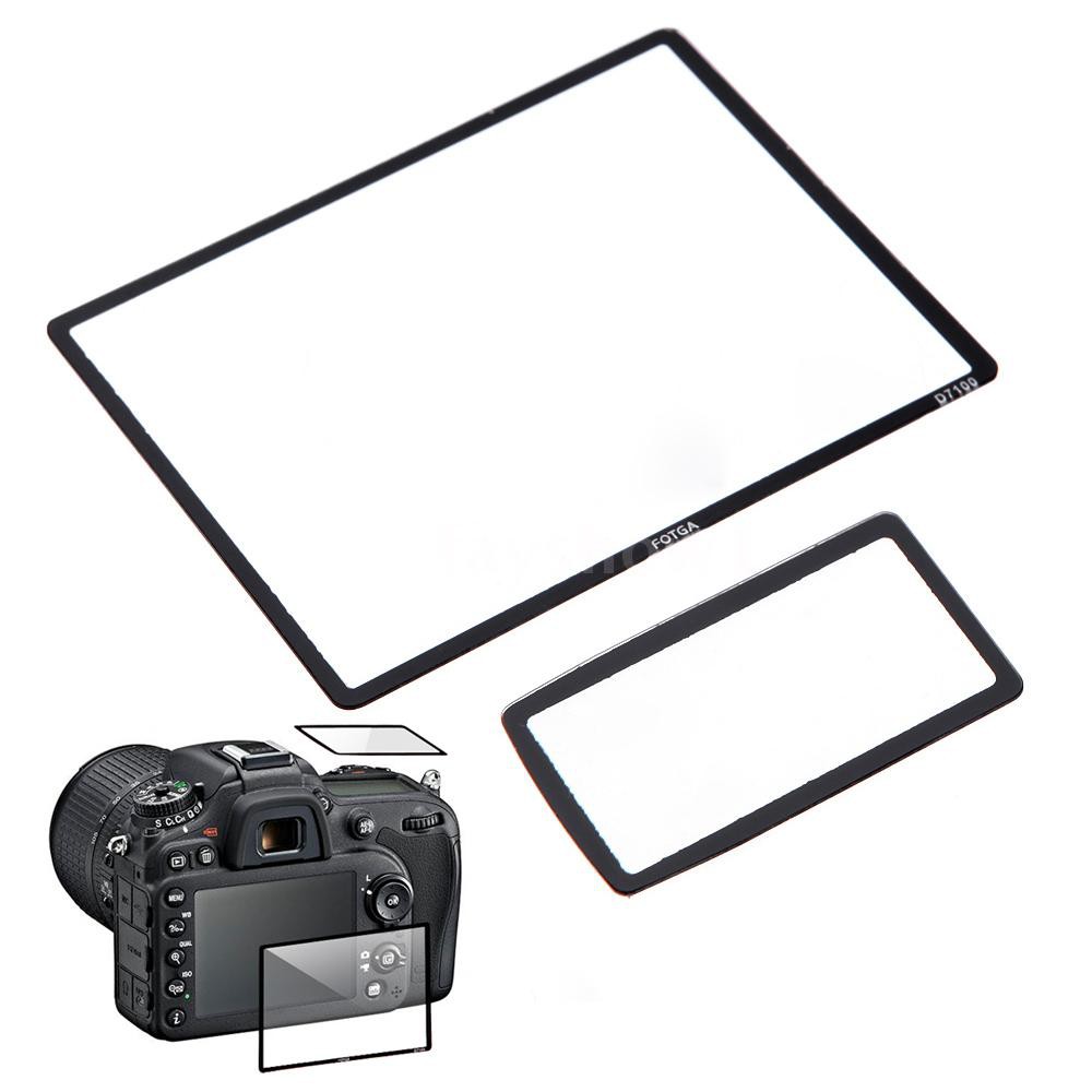 Set 2 miếng dán kính quang học bảo vệ màn hình LCD chuyên nghiệp cho máy ảnh Nikon D7100 DSLR
