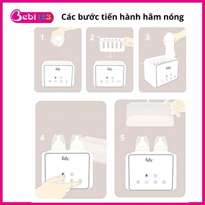 (Bảo hành 12 tháng) Máy hâm sữa, tiệt trùng điện tử Fatz Baby Duo 3