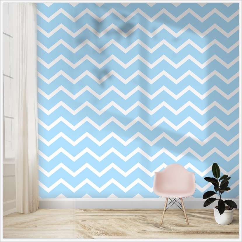 Decal Dán Tường 3D Sóng Xanh (D3) | Giấy Dán Tường Chống Bẩn Trang Trí Phòng Trọ , Phòng Ngủ Theo Phong Cách Riêng