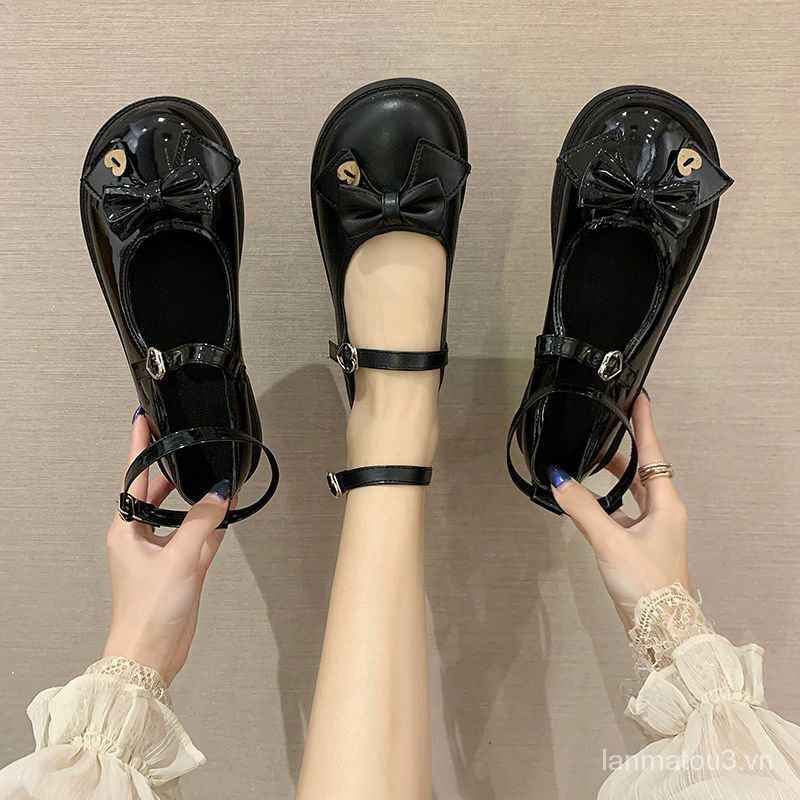 Giày Da Nữ Kiểu Dáng Retro Phong Cách Nhật Bản | BigBuy360 - bigbuy360.vn