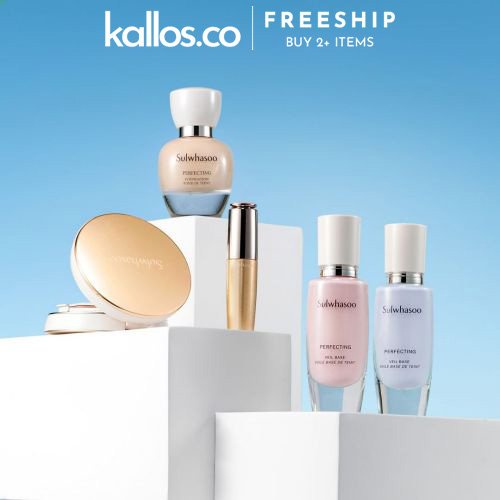 Bộ Kem Lót Nền, Phấn Nước, Phấn Phủ Sulwhasoo Perfecting Veil Base, Foundation, Cushion Airy, Powder - Kallos Vietnam