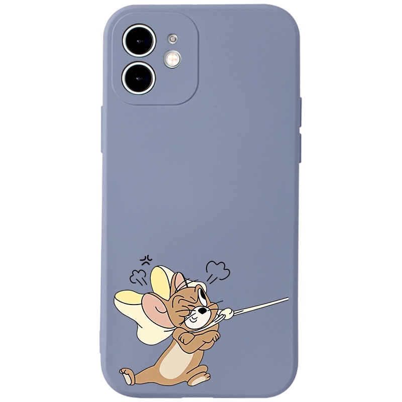 Ốp lưng JURSUE hoạt hình cặp đôi dễ thương đẹp Cho iPhone 14 13 12 11 Pro Max SE 2020 X XR XS 8 7 ip 6S 6 Plus kute Y2188