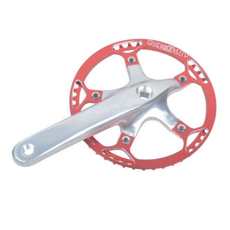 MEIJUN 47T Single Speed Disc 130mm BCD Folding Chainring with Guard AL7075 Alloy Bicycle Parts 1