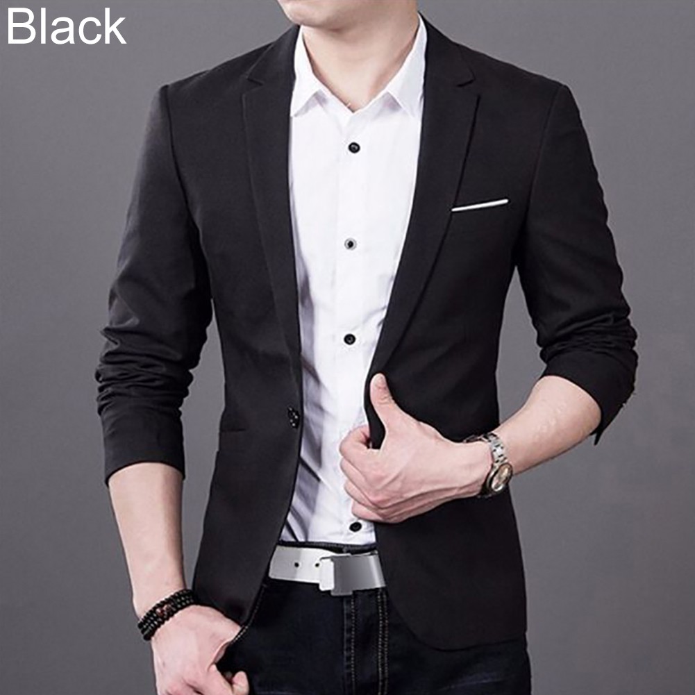 Áo Khoác Blazer Phối Nút Cho Nam