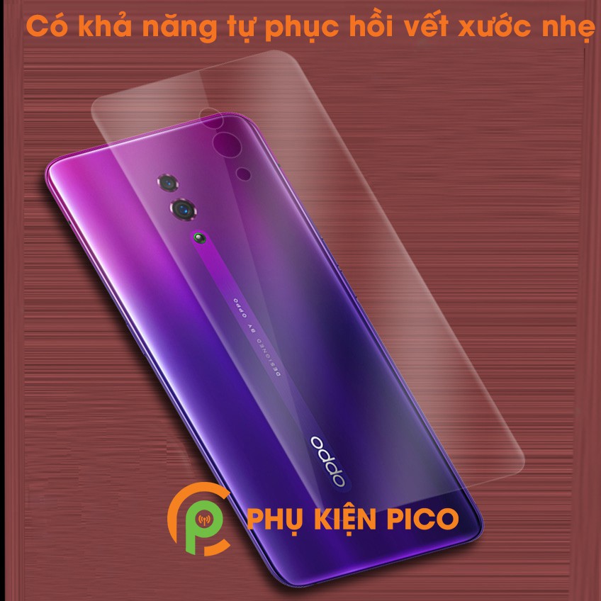 Dán lưng Oppo Reno / Reno 2 / Reno 2F / Reno 3 / Reno 4 / Reno 5 full mặt lưng dẻo trong suốt PPF tự phục hồi vết xước