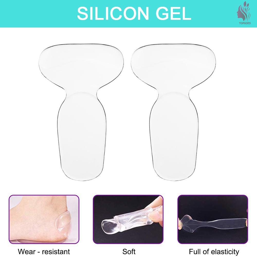 (Hàng Mới Về) Set 3 Cặp Miếng Lót Giày Bằng Silicon Tự Dính Tái Sử Dụng Tiện Lợi