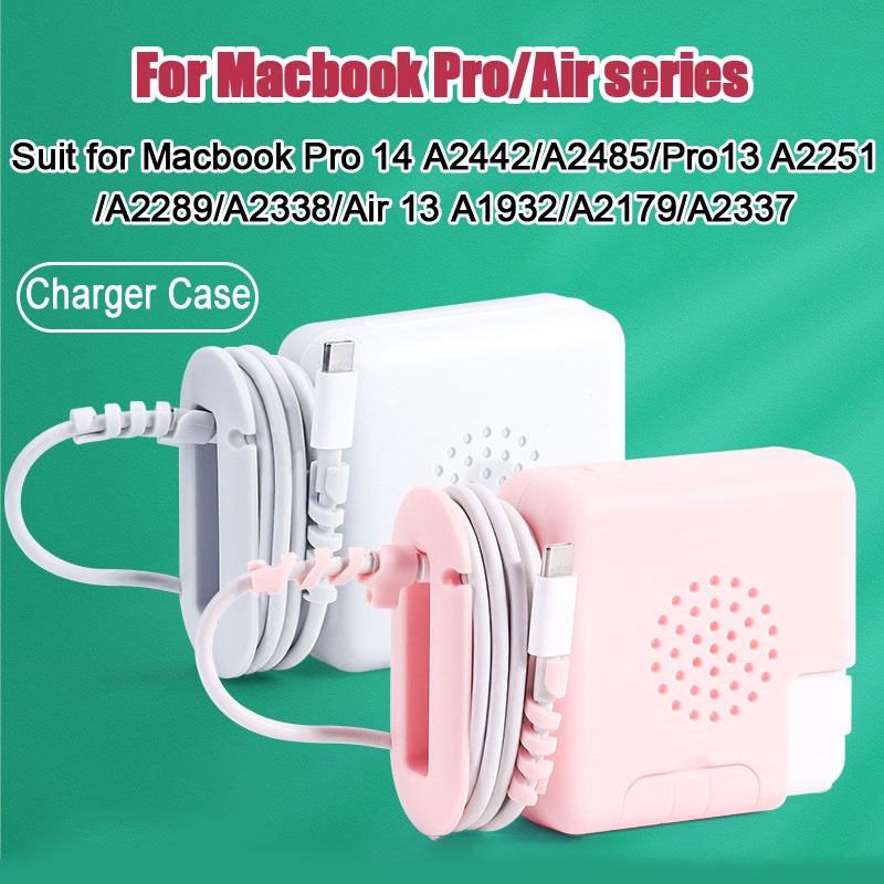 Vỏ Bọc Bảo Vệ Cho Bộ Sạc Apple MacBook Air Pro Retina 12 13 15 16 USB C 29W/30W/60W/61W/85W/87W/96W