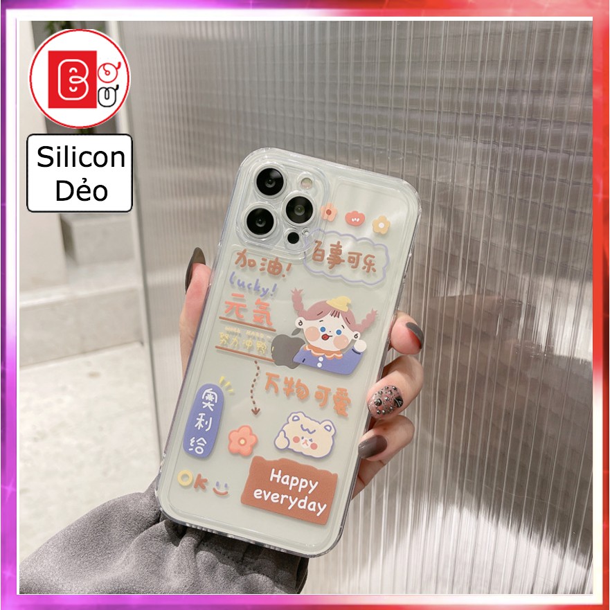Ốp Lưng Điện Thoại Cô Gái Iphone 7/7plus/8/8plus/x/xs/xsmas/11/11pro/12/12promax-Bơ BưCô Gái Ốp L