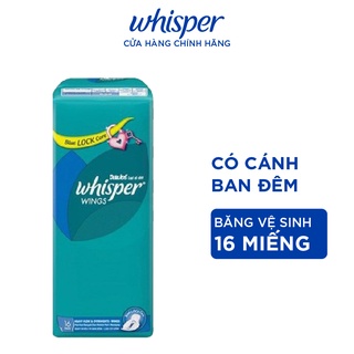 Băng Vệ Sinh Whisper Cánh Đêm 16 Miếng 28cm