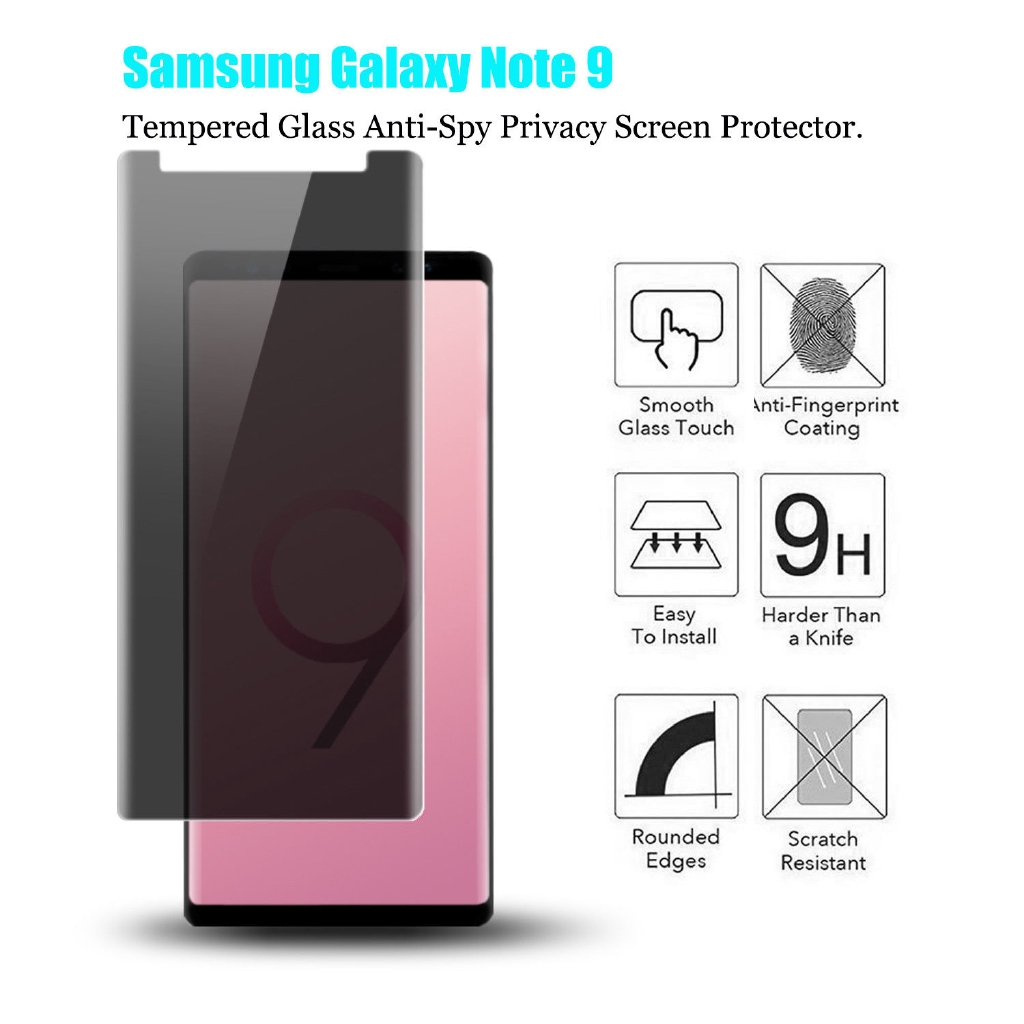 Kính cường lực chống nhìn trộm chất lượng cao cho samsung galaxy note 9
