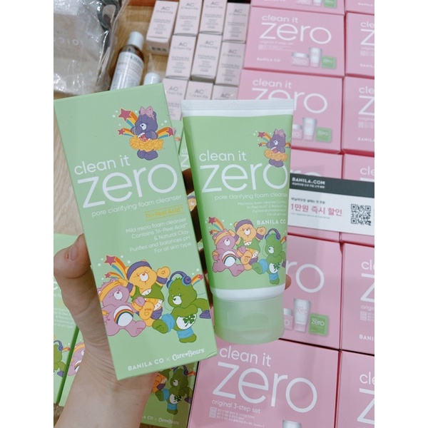 Sữa rửa mặt Banila zero tri peel cleanser 150ml