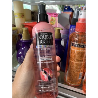 Xịt dưỡng DOUBLE RICH chăm sóc tóc hư tổn 250ml hồng ( chính hãng)