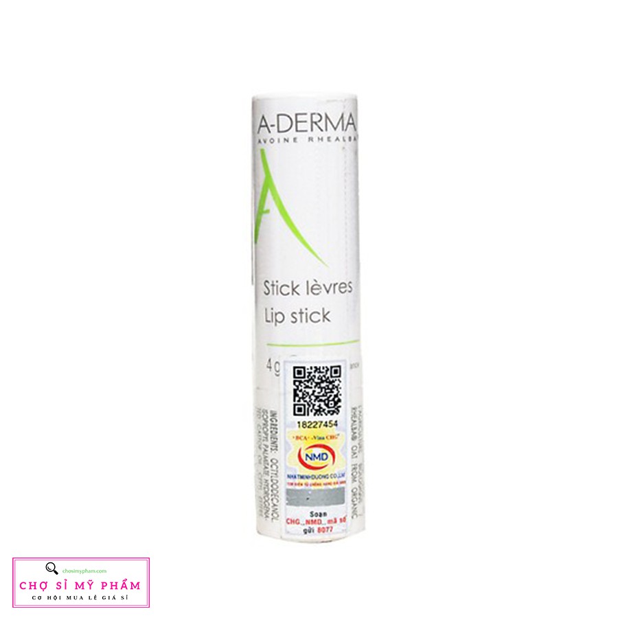 Son dưỡng ẩm, tái tạo và phục hồi A-derma Lip Stick 4g
