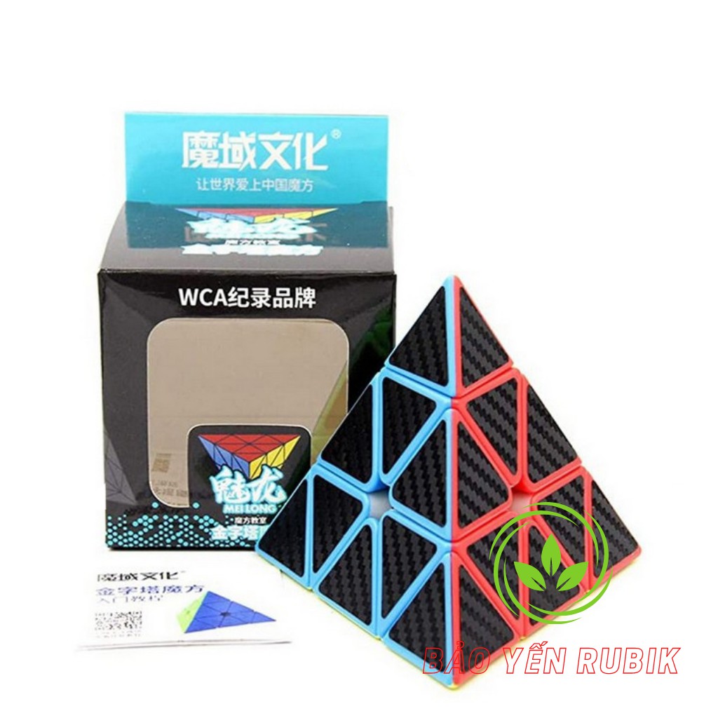 Bộ Sưu Tập Rubik Carbon MoYu MeiLong 2x2 3x3 4x4 5x5 Pyraminx Megaminx Skewb Square-1 SQ1 Tam Giác 12 Mặt Rubic(Mã RB25)