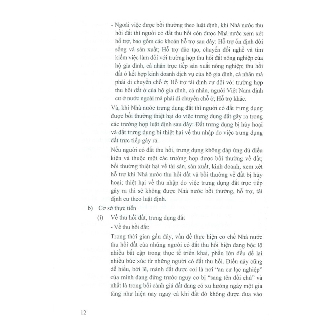 Sách - Quy Trình Pháp Lý Thu Hồi Đất, Trưng Dụng Đất, Bồi Thường, Hỗ Trợ, Tái Định Cư Và Giải Quyết Khiếu Nại, Tố Cáo..)