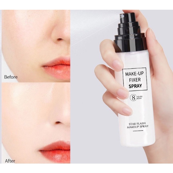 [HÀNG CHUẨN] Xịt Khoáng Nhũ Make Up Fixer Spray - Trang Điểm Dưỡng Ẩm Kiểm Soát Dầu Lâu Trôi Tiện Dụng (100ml)