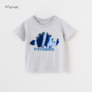Áo Malwee thun cotton khủng long biến hình